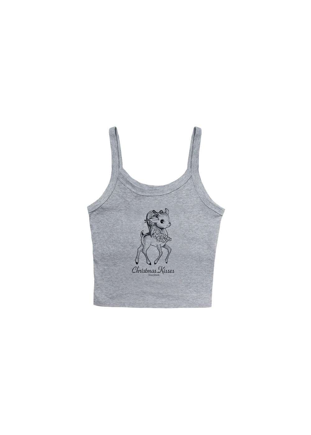 Christmas Kisses Cropped Tank Top
