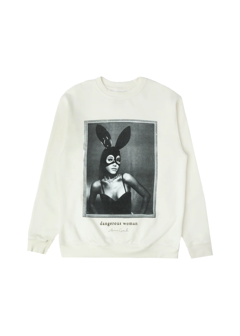 dangerous woman cream crewneck