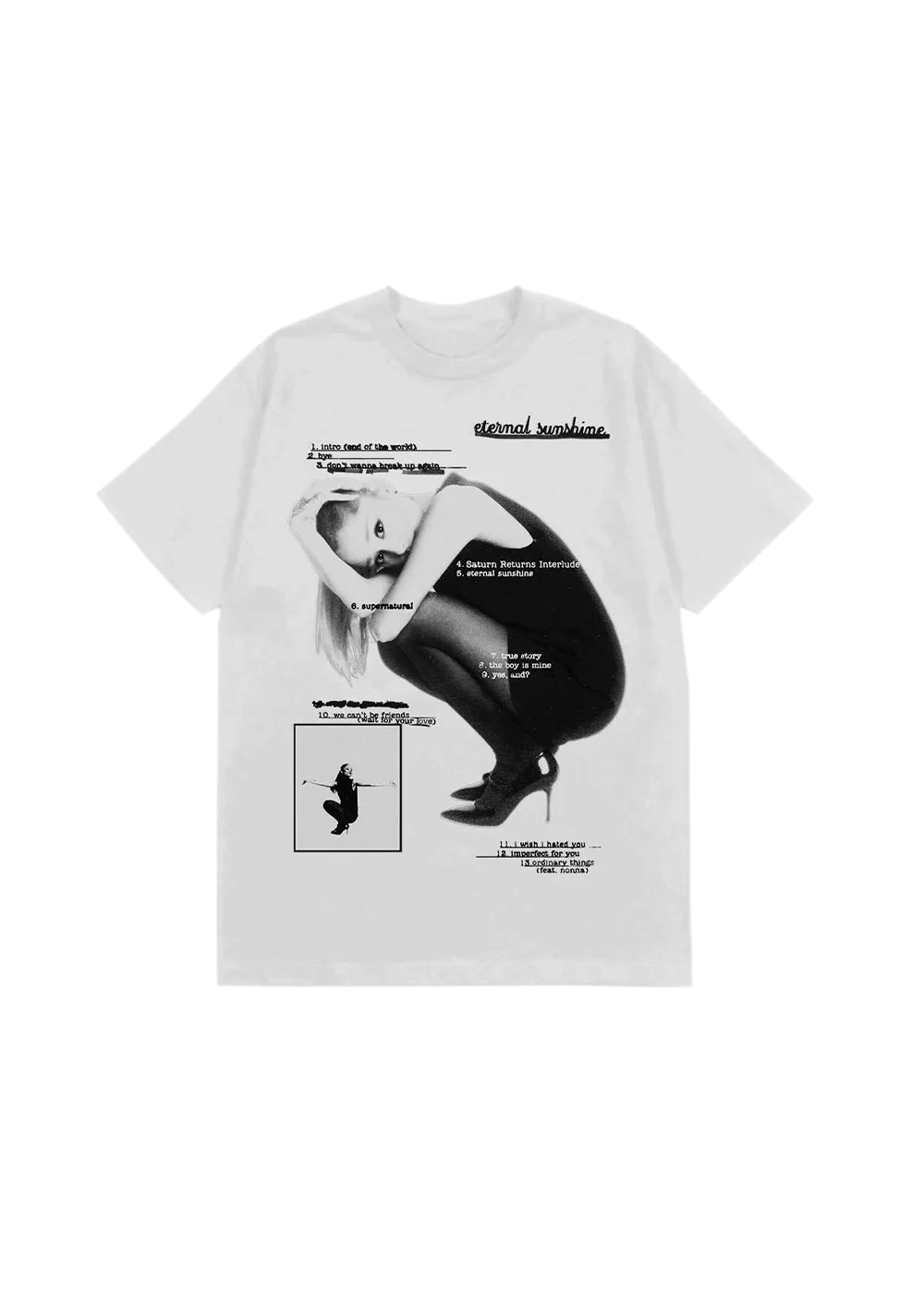 eternal sunshine tracklist white t-shirt