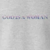 god is a woman puff print crewneck