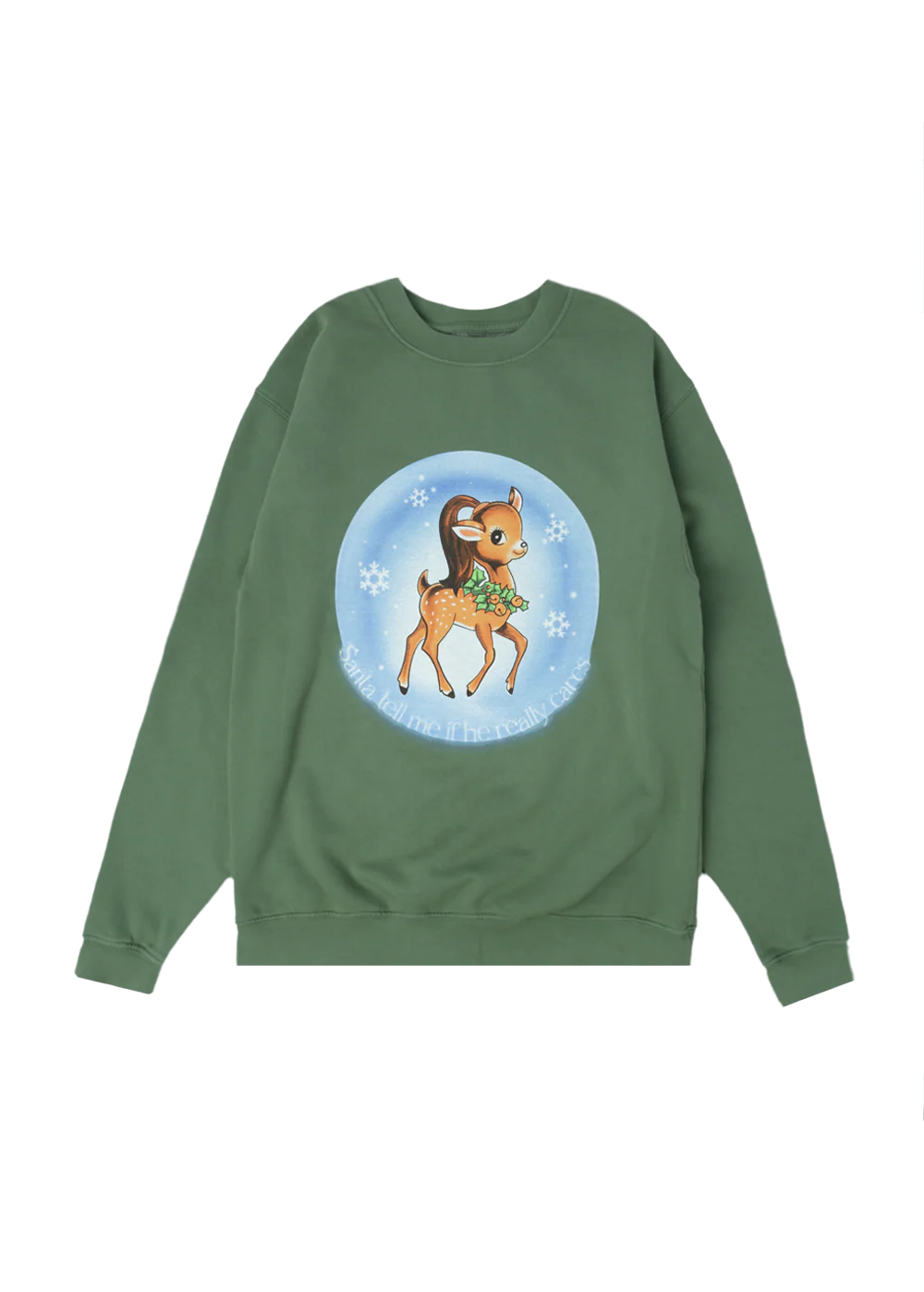 santa tell me crewneck