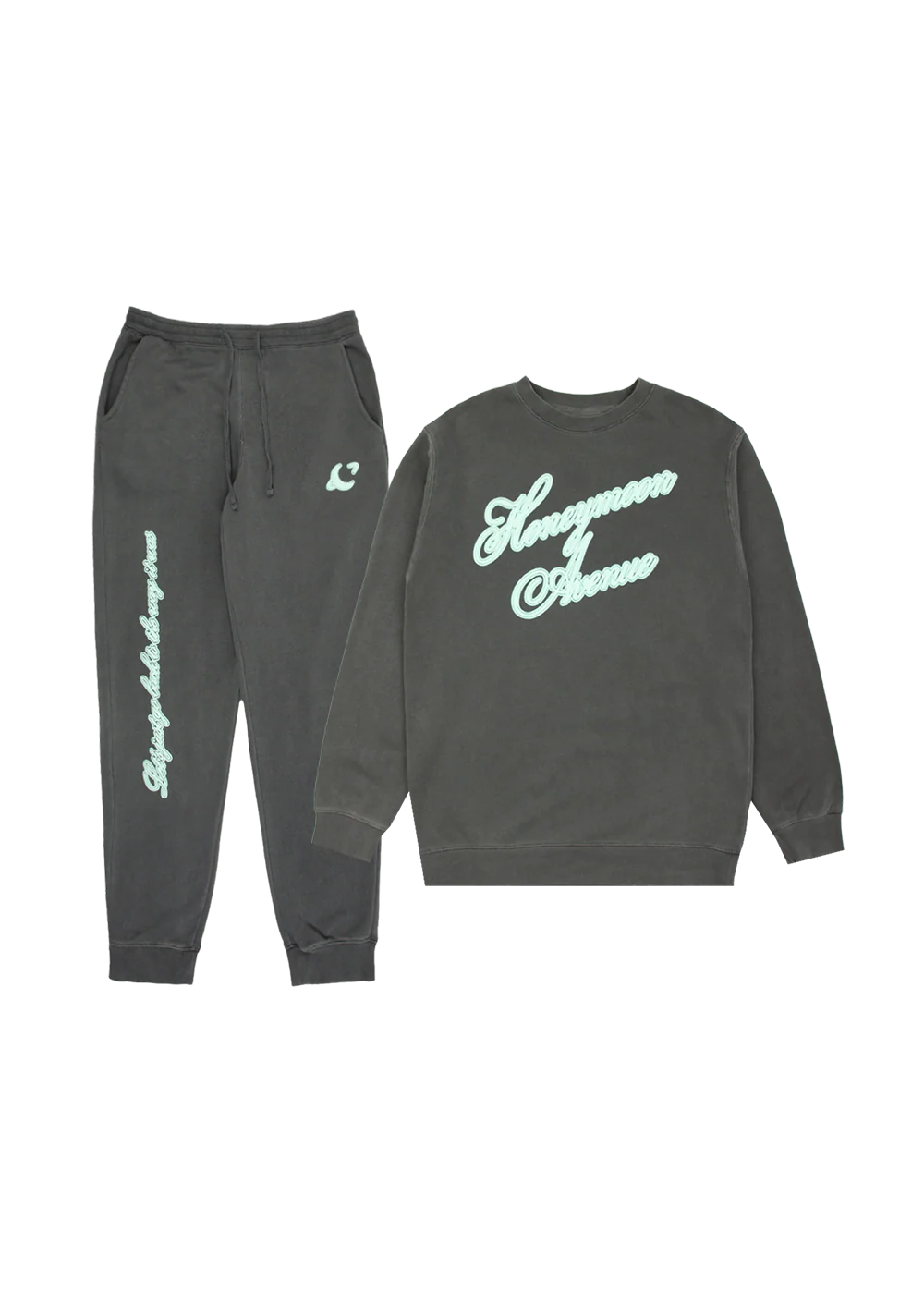814-yours-truly-10th-anniversary-honeymoon-avenue-crewneck-sweatpants-1.webp yours truly 10th anniversary honeymoon avenue crewneck + sweatpants