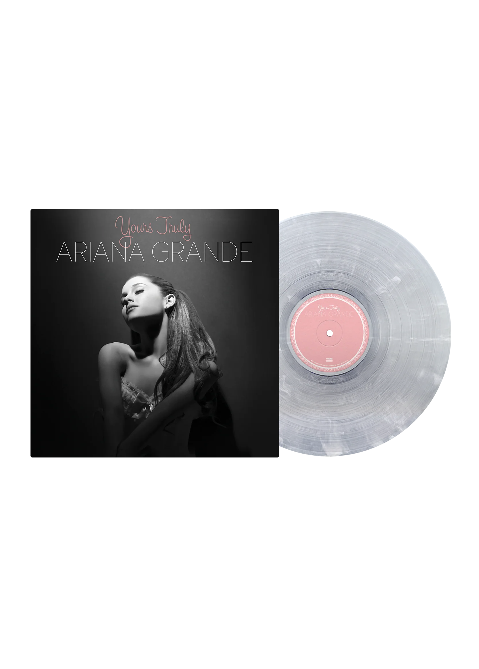 yours truly lp (clear & white swirl)